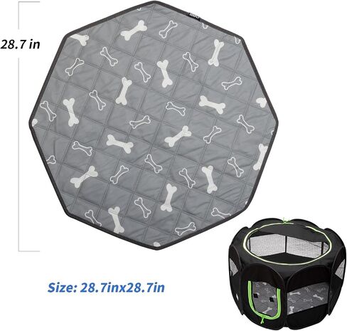 وسادات تبول الكلاب من زينبلي للجرو، قابلة لإعادة الاستخدام وقابلة للغسل، وبطانة للإنجاب وحماية الأرضيات من السجاد، وقابلة للغسل في الغسالة، ومناسبة لقفص لعب الكلاب المثمن، مقاس 29 بوصة، عبوة من قطعتين (Octagon-2PC) in Saudi Arabia