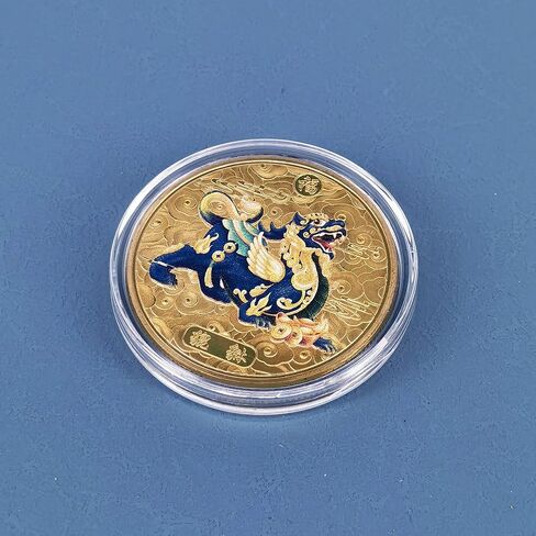 أداة خدش تذكرة اليانصيب الرائعة للوحش البري Pi Xiu - عملة تحدي سحر الحظ السعيد الصينية in Kuwait