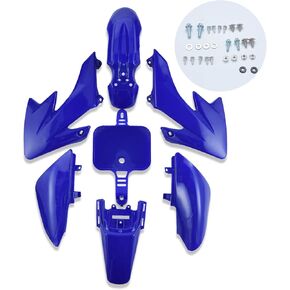 CLEO Plastic Fender Fairing Body Work Kit Set，Plastic Body Fender Kit 7 piece for CRF50 Chinese Mini Dirt Bikes