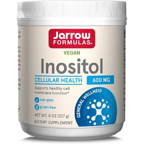 Jarrow Formulas Inositol 600 mg, Dietary Supplement for Cellular Health Support, 8 oz Powder, Approximately 378 Day Supply