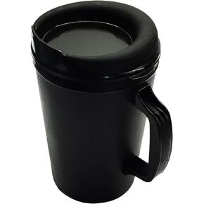 34 Oz ThermoServ Foam Insulated Coffee Mugs - Black