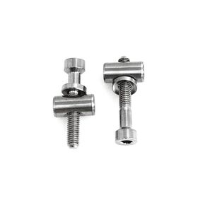 2 Sets Bicycle Seat Rod Screw Set M5x30mm Seatpost Screw TC4 Titanium Screw for Bicycle Replacement Parts