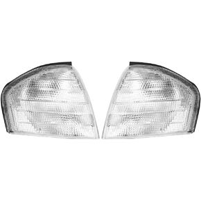 Dweekiy Corner Light Shell, 2 pcs Parking Signal Indicator Corner Light Lamp Shell Housing for C-Class W202