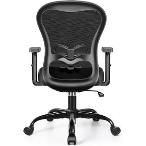 Primy Drafting Chair Ergonomic Tall Office Chair, High Back Breathable Mesh Desk Chair with Adjustable Footrest Ring Lumbar Support 2D Armrests, Executive Swivel Comfy Task Chair for Home Work Art
