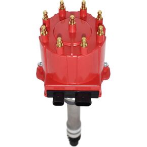 A-Team Performance - Small Block Big Block EFI TBI Distributor 1987-1997 5.0L 5.7L 7.4L - Compatible with GMC Chevy C/K Pickup Truck Van Camaro 305 350 454 HEI652R Red Cap
