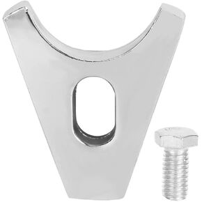 Chrome Steel Distributor Clamp Hold Down with Screw SBC BBC Fit for CHEVY DISTRIBUTORS V8 & V6