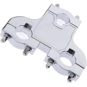 TUOREN Drum Clamp Connector Three-hole Drum Seat Connector Metal Multi Clamp Drum Expansion Clip Drum Set Pipe Clamp Drum Set Accessory Hardware Clamp