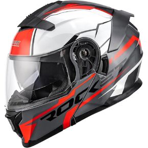 DOT Motorcycle Full Face Helmet, Flip Up Dual Visor Helmet, Motorcycle Helmet Adult, Sun Shield Lightweight Street Bike DOT Approved Sport Bike Unisex Adult