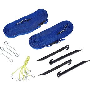 Park & Sun Sports Outdoor Volleyball Boundary Webbing with Ground Stakes