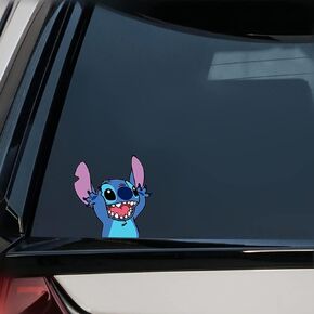 Anime Car Stickers and Decals for Stitch Bumper Motorcycle Cartoon Decal