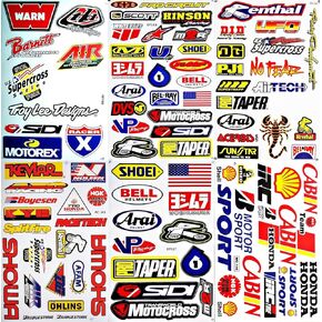 Dirt Bike Motorcycles Supercross Motocross ATV Lot 6 vinyl decals stickers D6015