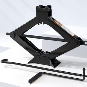 Scissor Jack for Car-2.0Ton(4409lbs) 丨Car Jack Kit-Tire Jack丨Portable,丨deal for SUV and Auto-with Crank Handle丨Heavy Duty Material,Black