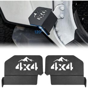 JOYTUTUS Upgraded 120° Wrangler Foot Pegs Compatible with Wrangler JK JL Gladiator JT 2007 to 2024,Exterior Door Hinge Foot Rest Pedals (1941 Pattern)