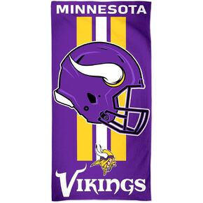 WinCraft NFL Minnesota Vikings Towel30x60 Beach Towel, Team Colors, One Size