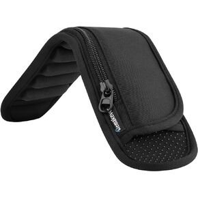Universal Shoulder Strap Pad with Extra Thick Air Cushion, Breathable Backpack Pad with Pocket, Anti-Slip Car Seatbelt Shoulder Pad, Suitable for Computer bag,Camera,Duffel, Guitar, Backpacks