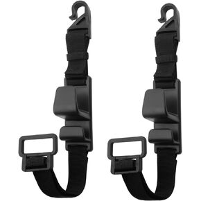 2-Pack Headrest Hooks for Car Universal Interior Auto Vehicle Back Front Seat Hanger Holder Organizer for Handbags Purses Coats and Grocery Bags