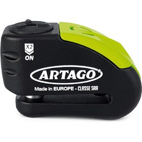 ARTAGO 30X14 Motorcycle Disc Lock Alarm Anti Theft Alarm Lock with Warning Function, High End Motorcycle Disc Lock with Alarm, Security for Motorcycles, Motorcycle Lock Stainless Steel ø14