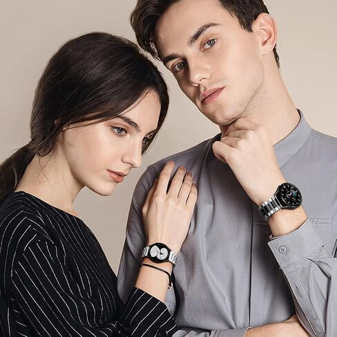 Lerobo Compatible with Samsung Galaxy Watch 7 6 5 4 Band 44mm 40mm/Galaxy Watch 6 4 Classic Band 43mm 47mm 46mm 42mm/Active 2 40mm 44mm, 20mm Stainless Steel Metal Replacement Men Women in Kuwait