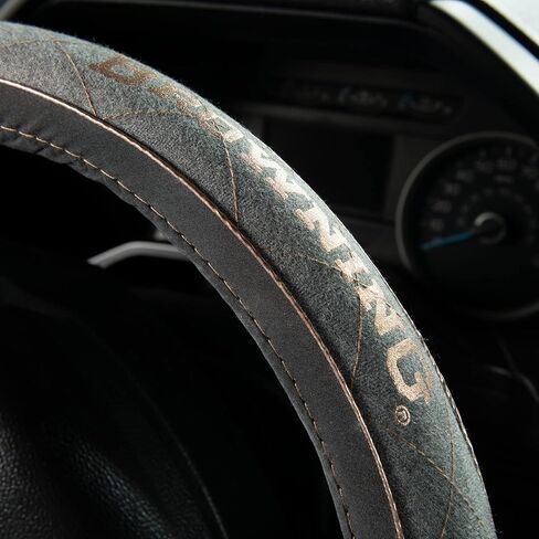 أغطية عجلة القيادة من براوننج للسيارة والشاحنات وسيارات الدفع الرباعي، حماية متينة لغطاء عجلة القيادة، رمادي منقط/ذهبي وردي in Kuwait