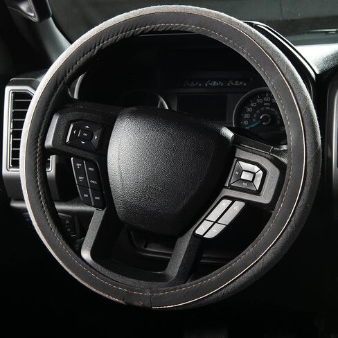 أغطية عجلة القيادة من براوننج للسيارة والشاحنات وسيارات الدفع الرباعي، حماية متينة لغطاء عجلة القيادة، رمادي منقط/ذهبي وردي in Kuwait