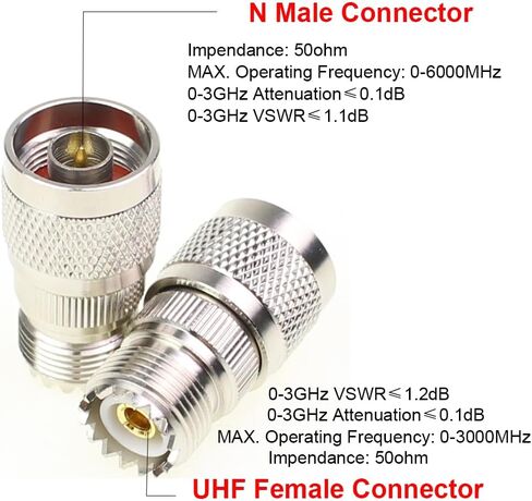 N ذكر إلى UHF أنثى حزمة 3 قطعة RF هوائي محوري اقناع محول SO-239 جاك اقناع محول SO239 موصل in Saudi Arabia