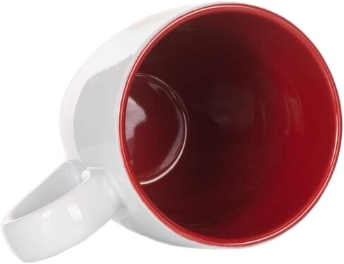 Iris Watercolor Purple On White 16 Ounce Glossy Stoneware Mug With Handle in Kuwait