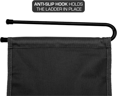 رف خزانة قماشي معلق من LockerMate، متين وقابل للإزالة، أسود in Kuwait