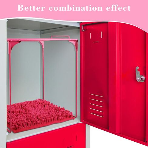 AUECOOME Locker Accessories خزانة منظم الرف وخزانة السجاد مجموعة تزيين مناسبة للمدرسة، مكتب العودة إلى أساسيات المدرسة (2، أسود أزرق) in Saudi Arabia