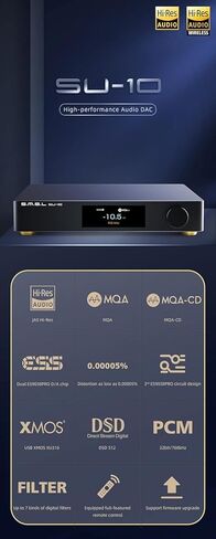 جهاز فك ترميز S.M.S.L SU-10 MQA مزدوج ES9038PRO يدعم MQA-CD صوت عالي الأداء DAC 32 بت/768 كيلو هرتز DSD512 in Kuwait