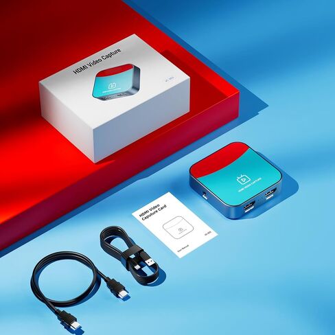 Capture Card for Nintendo Switch, 4K Audio Video Capture Card, USB C 3.0 1080P 60FPS HDMI Recorder for Gaming/Live Streaming/Video Conference, Works for Nintendo Switch/PS5/Xbox/OBS/Camera/PC in Saudi Arabia