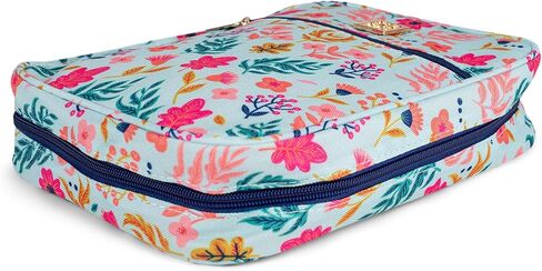 Mary Square 22334 Augusta Pink Floral Pattern 8 x 10.5 Inch Polyester Zippered Bible Cover Case with Handle in Saudi Arabia