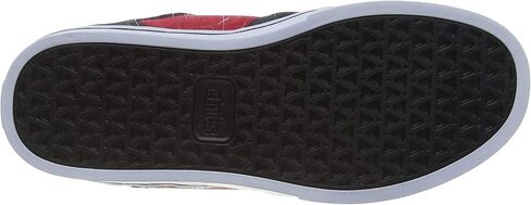Etnies Unisex-Child Barge LS Skate Shoe, Dark Grey/Red, 10C Medium US Big Kid in Saudi Arabia