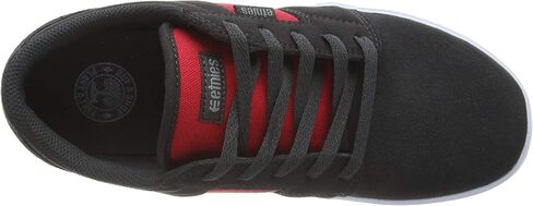 Etnies Unisex-Child Barge LS Skate Shoe, Dark Grey/Red, 10C Medium US Big Kid in Saudi Arabia
