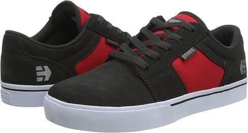 Etnies Unisex-Child Barge LS Skate Shoe, Dark Grey/Red, 10C Medium US Big Kid in Saudi Arabia