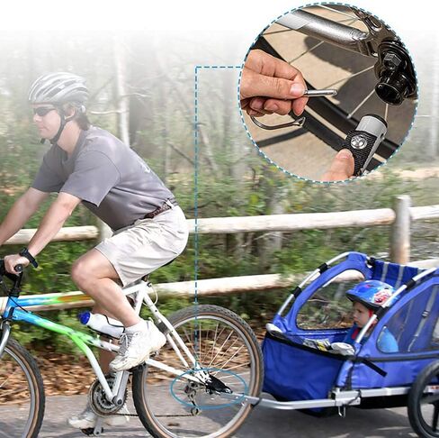 Bike Trailer Coupler Hitch Trailer Coupler Attachment for Instep & Schwinn Bike Trailers, Child Cargo Pet Bike Trailers Cycling Rear Carrier in Kuwait