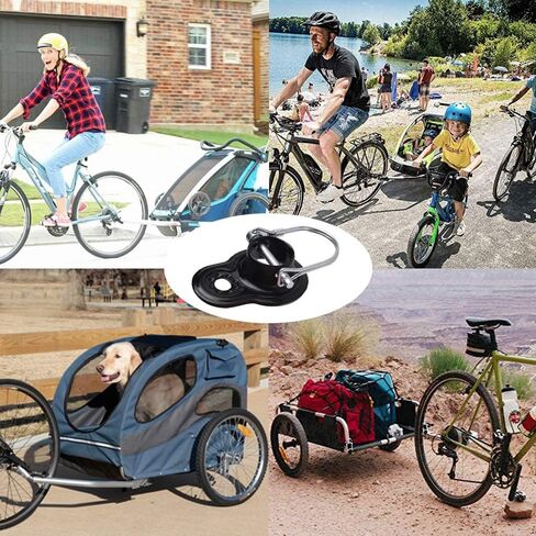 Bike Trailer Coupler Hitch Trailer Coupler Attachment for Instep & Schwinn Bike Trailers, Child Cargo Pet Bike Trailers Cycling Rear Carrier in Kuwait