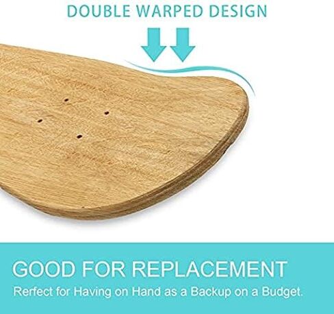 BESIY Blank Skateboard Deck 8.0 Inch, Maple Board for Skating (31) in Kuwait