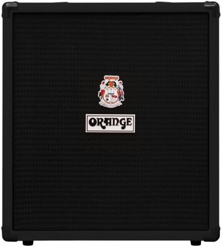 Orange Amps Crush Bass 100 1x15 100-Watt Bass Combo Black Bundle w/Pig Hog Black Woven Instrument Cable, Power Cable and Liquid Audio Polishing Cloth in Saudi Arabia