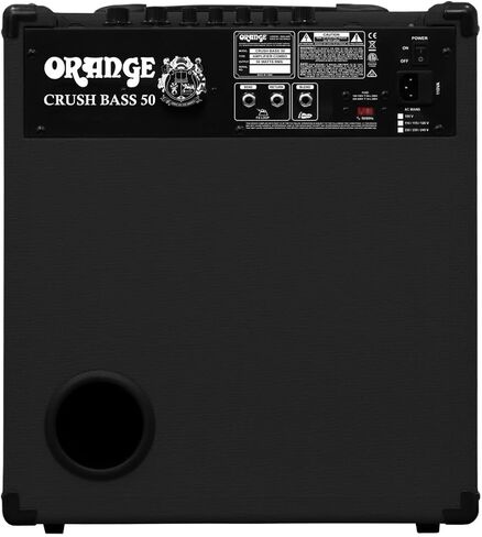 Orange Amps Crush Bass 100 1x15 100-Watt Bass Combo Black Bundle w/Pig Hog Black Woven Instrument Cable, Power Cable and Liquid Audio Polishing Cloth in Saudi Arabia