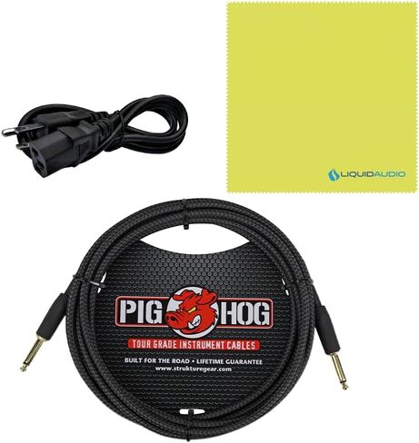 Orange Amps Crush Bass 100 1x15 100-Watt Bass Combo Black Bundle w/Pig Hog Black Woven Instrument Cable, Power Cable and Liquid Audio Polishing Cloth in Saudi Arabia