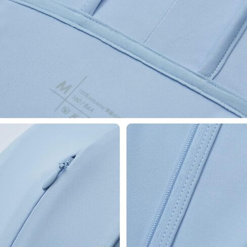 OHYOGA Men's UPF 50+ Sun Protection Hooded Jacket Long Sleeve Shirt Hiking Running Fishing Shirts Full Zip SMC3M071 in Kuwait