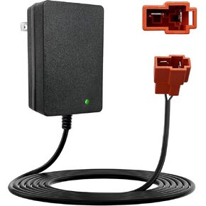 6 Volt Battery Charger for Kids Electric Car, Compatible with Minnie Mouse, BMX X6, Wal-Mart, Moto ATV Quad Car for Kid, Replacement Parts for Ride on Toys Kid TRAX Charger with Red Square Plug