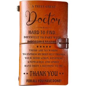 Doctor Gifts, Doctor Appreciation Gift for Women Men, Birthday Gifts for Doctors, Retirement Gifts for Doctor, 140 Page Refillable Journal Christmas Thank You Gifts for Doctor