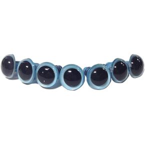 50PCS 14mm/0.55" Diameter Blue Round Plastic Toy Eyes Safety Doll Bear Bunny DIY Sewing Crafting Accessories Animal Teddy Puppet Simulation Eyes Insert Screw Buttons Buckles for Toy Making