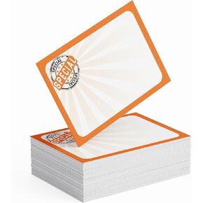 5x7 in-Store Signage, 60 Pack. Thick, Durable and Easy to Write On Signs for Business, Fundraiser, Store & Flea Market