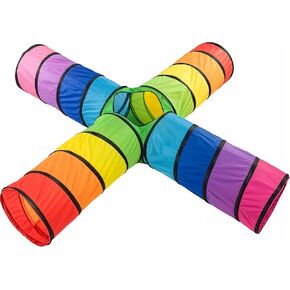 XXL Tunnel for Kids 98 in. : Play Tunnel : 4X Play Tunnels for Children : Kids Tunnel : Baby Tunnel : Pop Up Tunnel : Baby Tunnels : Tunnel Tent : Kids Play Tunnel