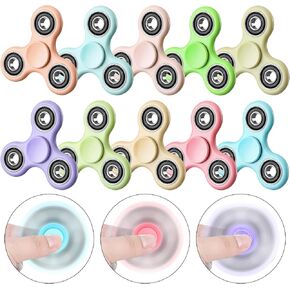 SCIONE 10 Pack Fidget Spinners Adults, Stress Anxiety Relief Sensory Fidget Toys, Fidget Spinners with Morandi Colors for Party Favors, Halloween Goodie Bag Stuffers Classroom Prizes for Kids