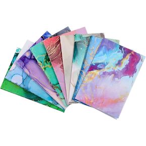Zonon 9 Pcs Mini Pocket Notebooks Marble Journal Notebooks 4.72 x 3.15 Inches 16 Sheets/ 32 Pages Cute Lined Notebooks Small Notepad for Journaling Writing Christmas Child Gifts School Operation Work