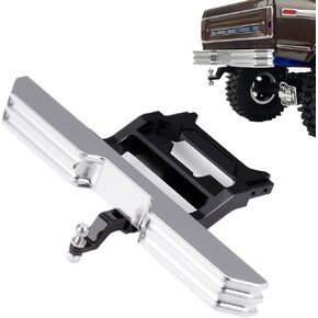 Aluminum Front Rear Bumper Set with Tow Hitch for 1/18 TRX4M High Trail F150 RC Crawler Car Upgrade Part (Rear)