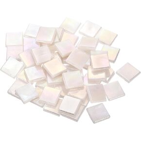 MECCANIXITY Mosaic Tiles, Micro Glass Tiny Mini Mosaic Tile DIY Hobbies Handmade Crystal Free Stone Craft Material Creativity (Dull Deep Brown Pack of 100)